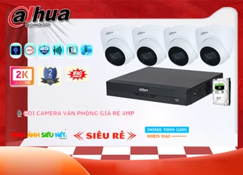 Lắp đặt camera Gói Camera Văn Phòng Giá Rẻ 4MP
