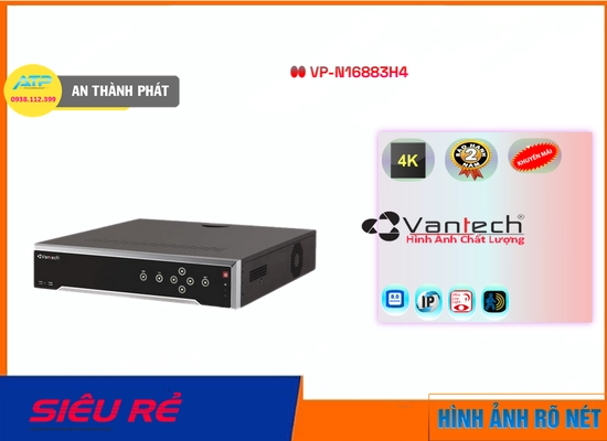 Đầu Thu Vantech Chất Lượng Cao VP-N16883H4,thông số VP-N16883H4,VP-N16883H4 Ip sắc nét  Tiết kiệm,VP N16883H4,chức năng VP-N16883H4,Giá giá sỉ VP-N16883H4,VP-N16883H4 Chất Lượng,phân phối VP-N16883H4,Giá Bán VP-N16883H4,VP-N16883H4 giá hấp dẫn,VP-N16883H4 Bán Giá Rẻ,VP-N16883H4 Tốt nhất,VP-N16883H4 Giá chiết khấu
