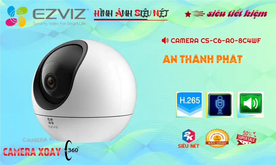 ➠ CS-C6-A0-8C4WF sắc nét Wifi Ezviz ➠ CS-C6-A0-8C4WF sắc nét Wifi Ezviz
