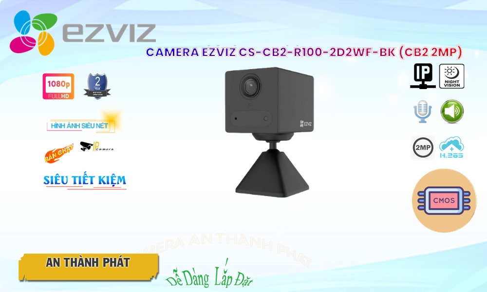 CS-CB2-R100-2D2WF-BK (CB2 2MP) Camera Chính Hãng Wifi Ezviz