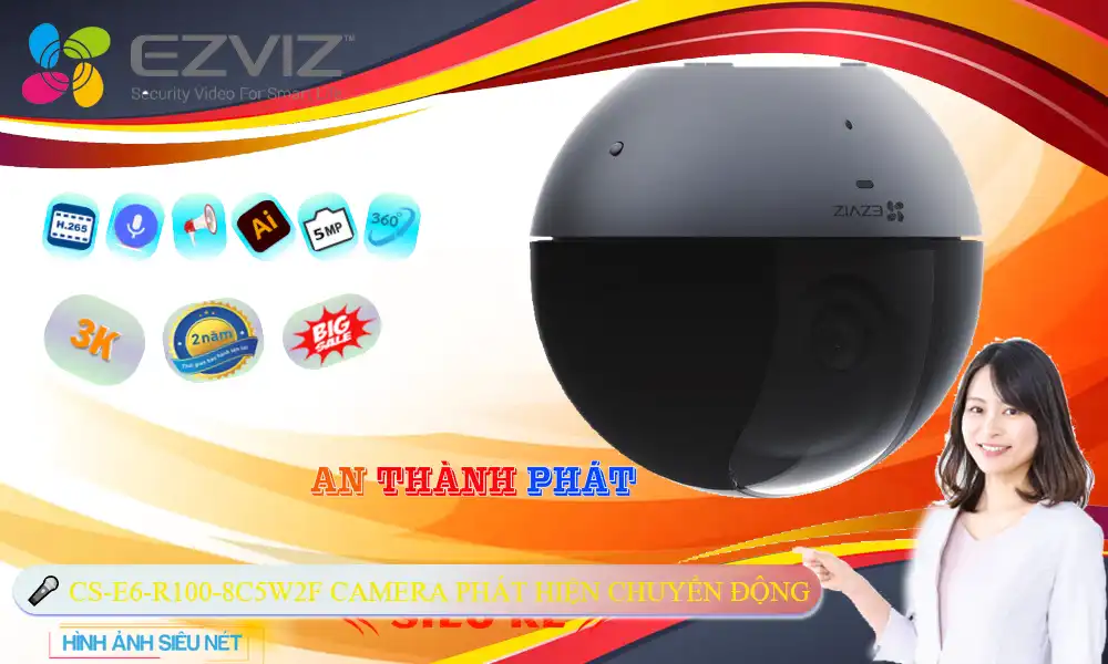 CS-E6-R100-8C5W2F sắc nét Wifi Ezviz ➠ CS-E6-R100-8C5W2F sắc nét Wifi Ezviz ➠