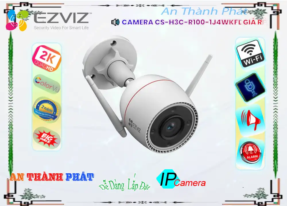 CS-H3c-R100-1J4WKFL sắc nét Wifi Ezviz CS-H3c-R100-1J4WKFL sắc nét Wifi Ezviz