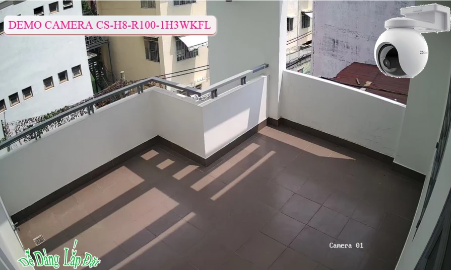 ➠  CS-H8-R100-1H3WKFL sắc nét Wifi Ezviz