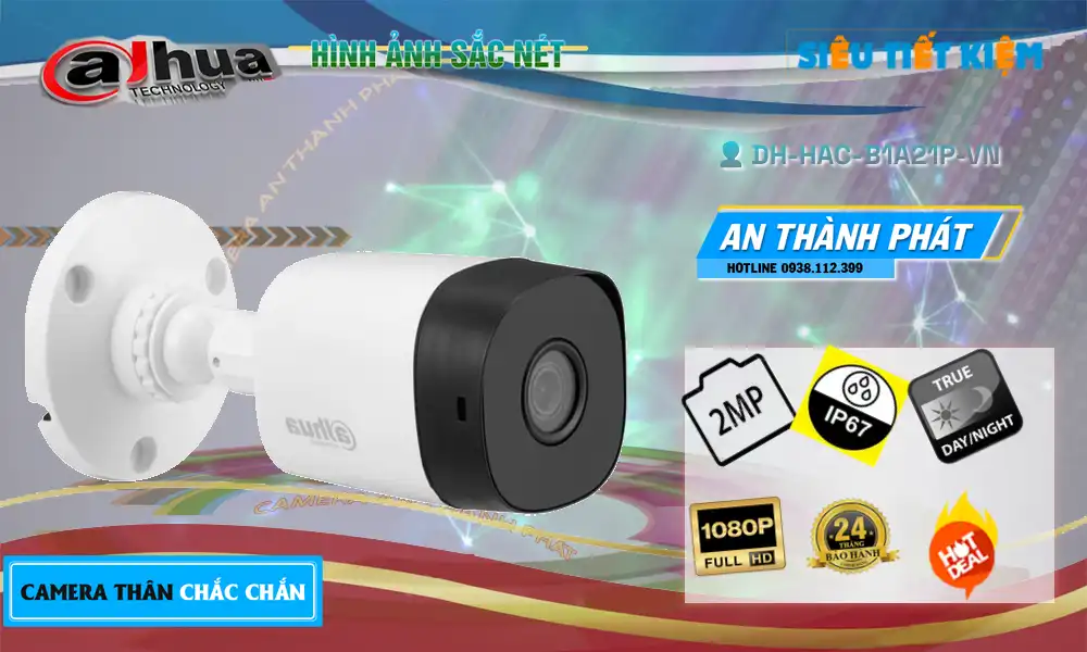 DH-HAC-B1A21P-VN sắc nét Dahua DH-HAC-B1A21P-VN sắc nét Dahua