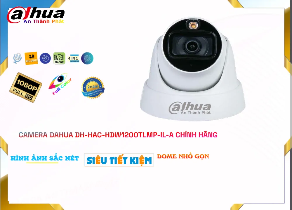 DH-HAC-HDW1200TLMP-IL-A sắc nét Dahua DH-HAC-HDW1200TLMP-IL-A sắc nét Dahua