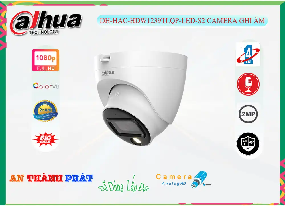 DH-HAC-HDW1239TLQP-LED-S2 sắc nét Dahua