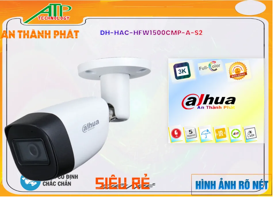 DH-HAC-HFW1500CMP-A-S2 sắc nét Dahua DH-HAC-HFW1500CMP-A-S2 sắc nét Dahua
