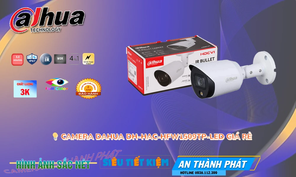 DH-HAC-HFW1509TP-LED sắc nét Dahua