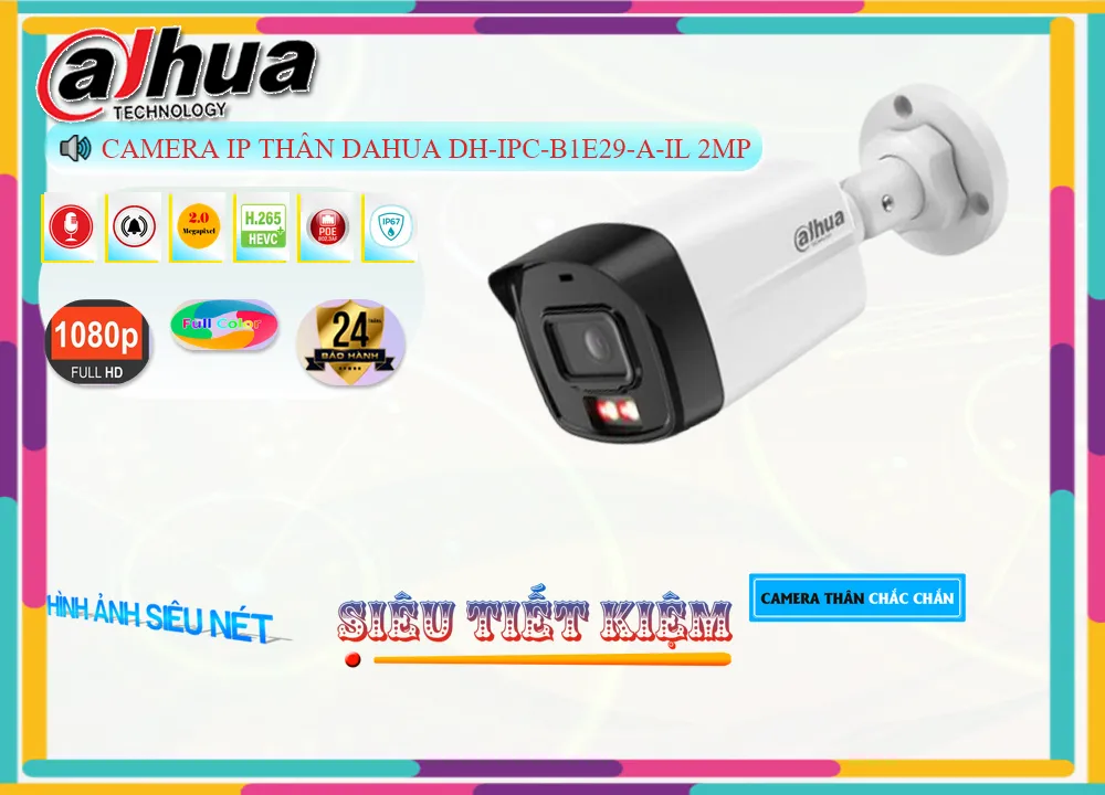 Camera IP Dahua DH-IPC-B1E29-A-IL 2MP,thông số DH-IPC-B1E29-A-IL,DH-IPC-B1E29-A-IL Công Nghệ POE Tiết kiệm,DH IPC B1E29 A IL,chất lượng Loại Camera Giá re DH-IPC-B1E29-A-IL,Bán Giá DH-IPC-B1E29-A-IL,DH-IPC-B1E29-A-IL Chính hãng