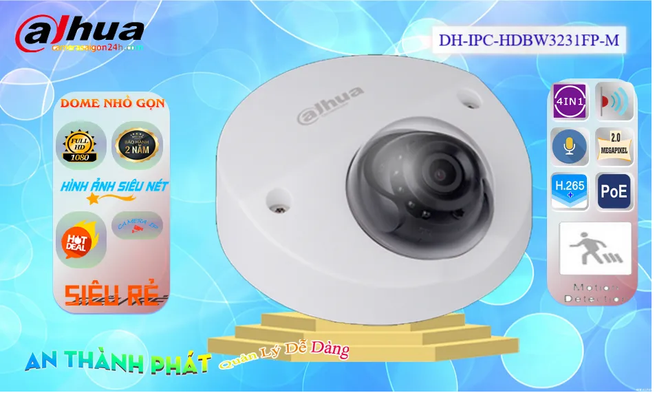 DH-IPC-HDBW3231FP-M sắc nét Dahua ➠ DH-IPC-HDBW3231FP-M sắc nét Dahua ➠