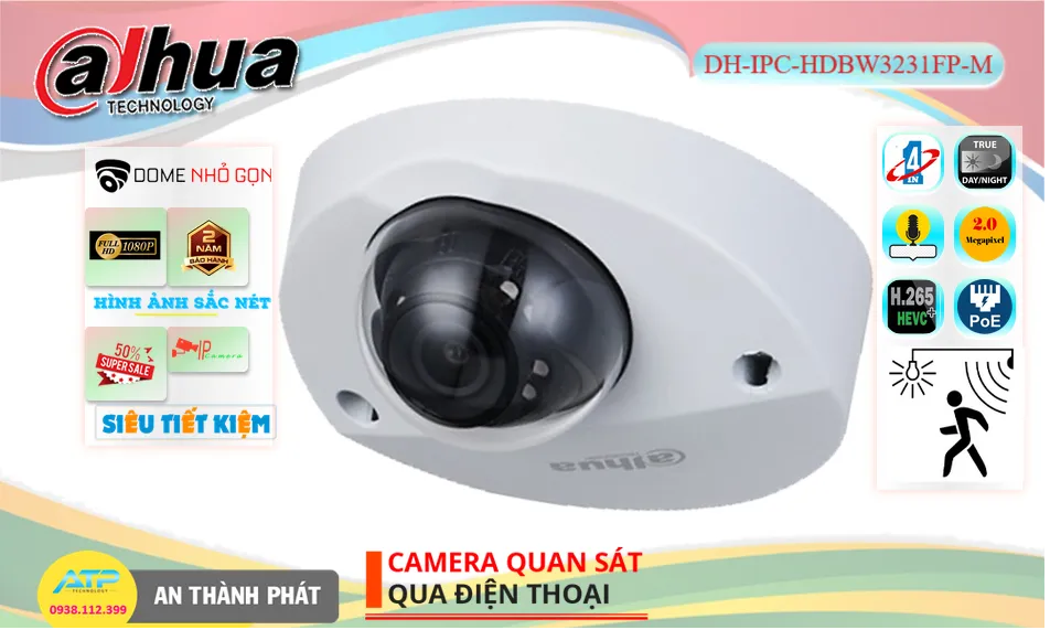 DH-IPC-HDBW3231FP-M sắc nét Dahua ➠ DH-IPC-HDBW3231FP-M sắc nét Dahua ➠