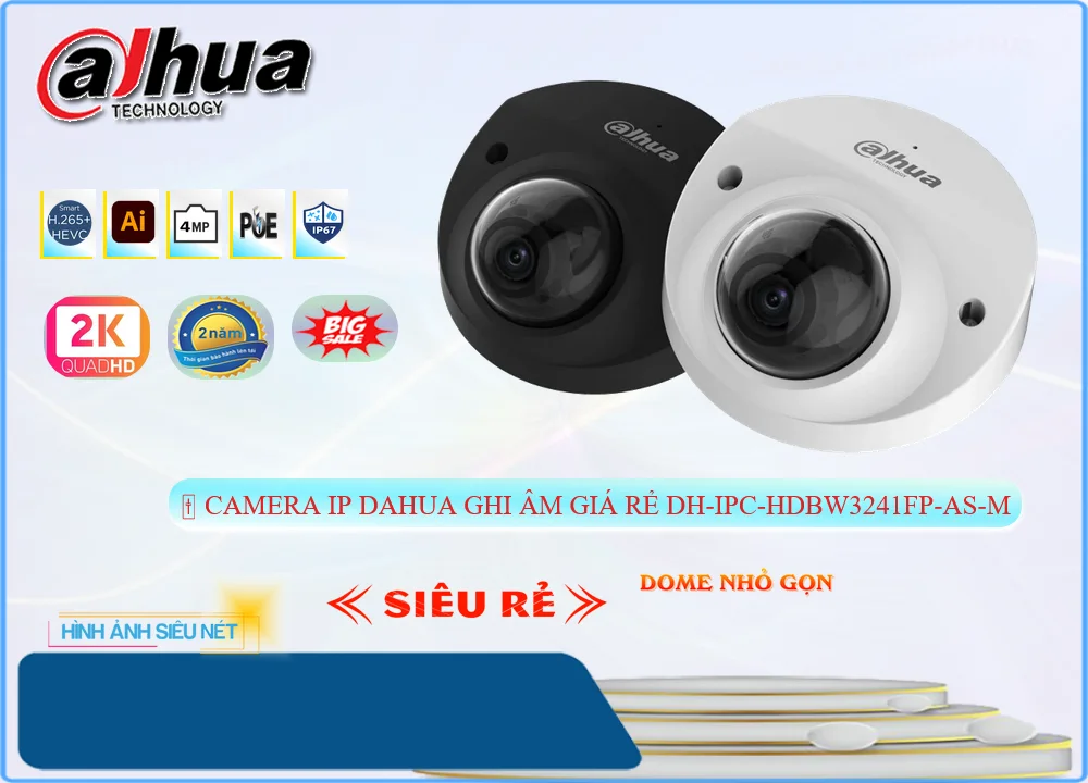 DH-IPC-HDBW3241FP-AS-M sắc nét Dahua DH-IPC-HDBW3241FP-AS-M sắc nét Dahua