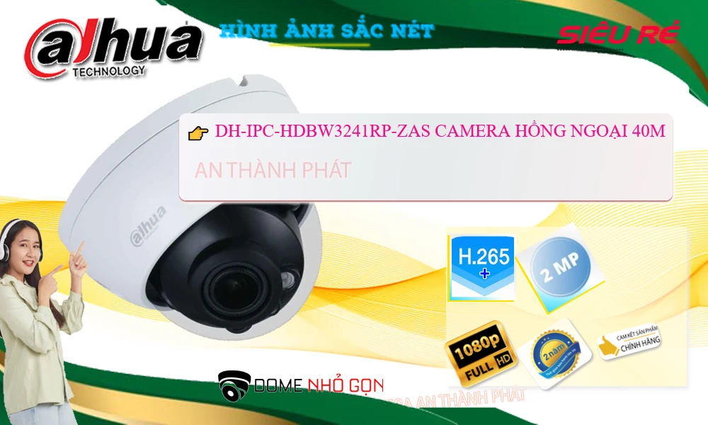 DH-IPC-HDBW3241RP-ZAS sắc nét Dahua DH-IPC-HDBW3241RP-ZAS sắc nét Dahua