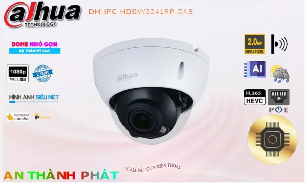 DH-IPC-HDBW3241RP-ZAS sắc nét Dahua
