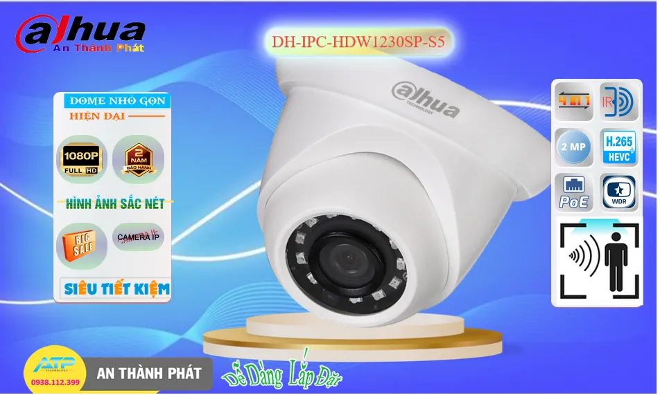 DH-IPC-HDW1230SP-S5 sắc nét Dahua DH-IPC-HDW1230SP-S5 sắc nét Dahua