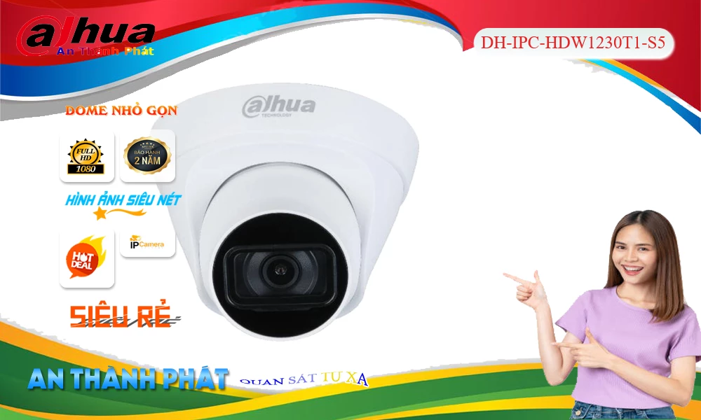 DH-IPC-HDW1230T1-S5 sắc nét Dahua ➠ DH-IPC-HDW1230T1-S5 sắc nét Dahua ➠
