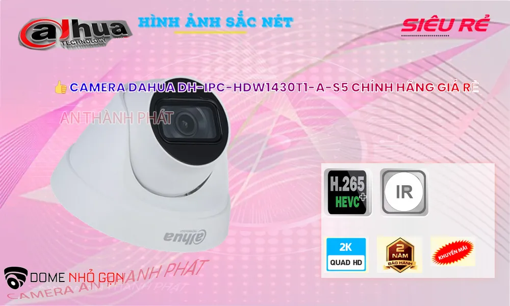 ➠ DH-IPC-HDW1430T1-A-S5 sắc nét Dahua ➠ DH-IPC-HDW1430T1-A-S5 sắc nét Dahua