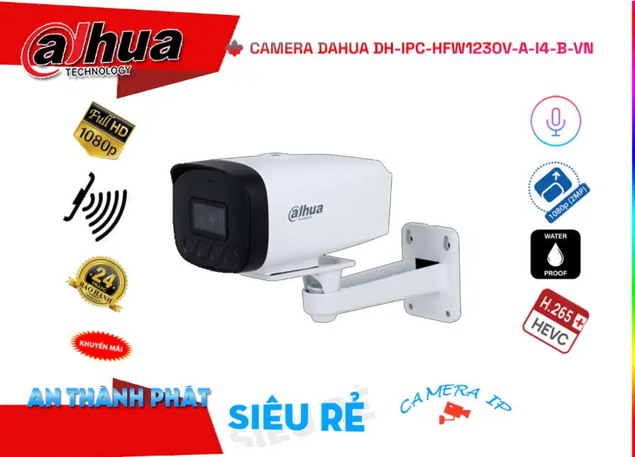 DH-IPC-HFW1230V-A-I4-B-VN sắc nét Dahua DH-IPC-HFW1230V-A-I4-B-VN sắc nét Dahua