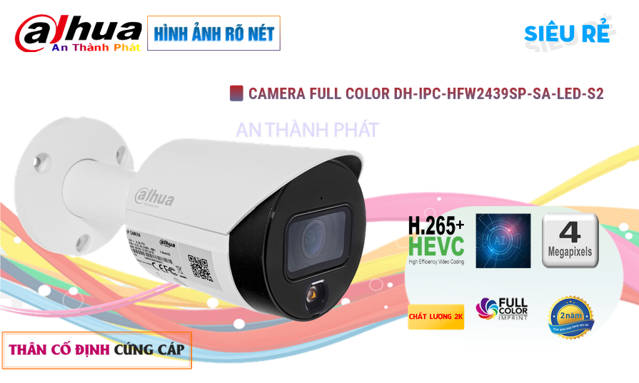 DH-IPC-HFW2439SP-SA-LED-S2 sắc nét Dahua