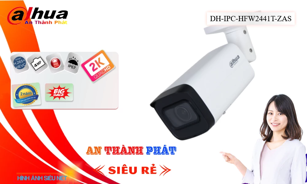 DH-IPC-HFW2441T-ZAS sắc nét Dahua DH-IPC-HFW2441T-ZAS sắc nét Dahua