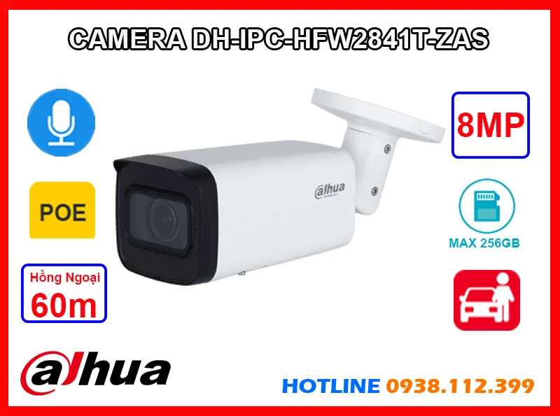 DH-IPC-HFW2841T-ZAS sắc nét Dahua
