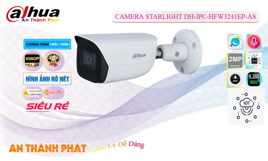 DH-IPC-HFW3241EP-AS sắc nét Dahua