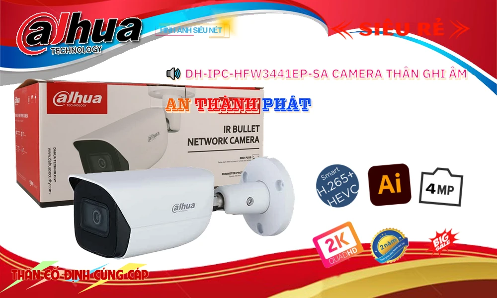 DH-IPC-HFW3441EP-SA sắc nét Dahua DH-IPC-HFW3441EP-SA sắc nét Dahua