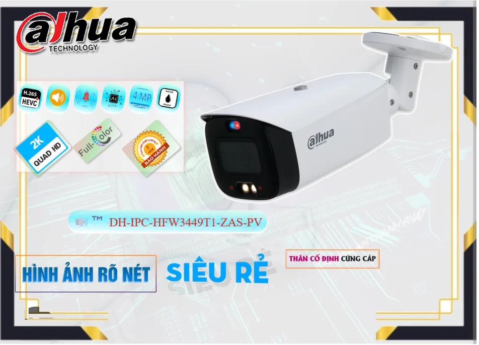 DH-IPC-HFW3449T1-ZAS-PV sắc nét Dahua DH-IPC-HFW3449T1-ZAS-PV sắc nét Dahua