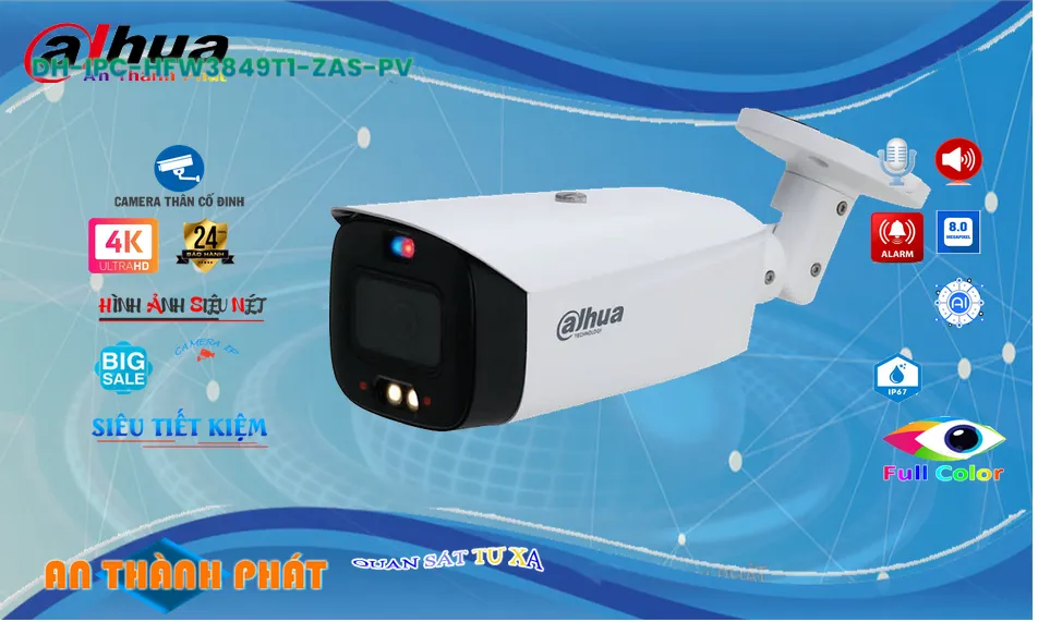 DH-IPC-HFW3849T1-ZAS-PV sắc nét Dahua DH-IPC-HFW3849T1-ZAS-PV sắc nét Dahua