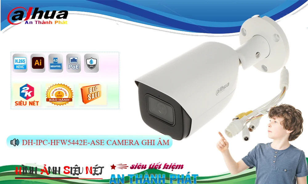 DH-IPC-HFW5442E-ASE sắc nét Dahua DH-IPC-HFW5442E-ASE sắc nét Dahua