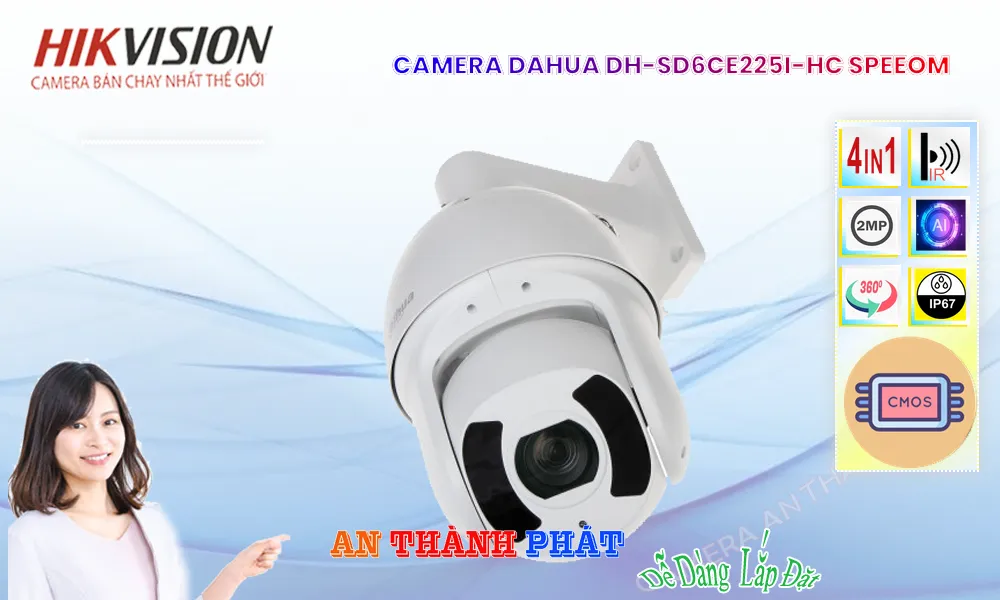 ➠  DH-SD6CE225I-HC sắc nét Dahua