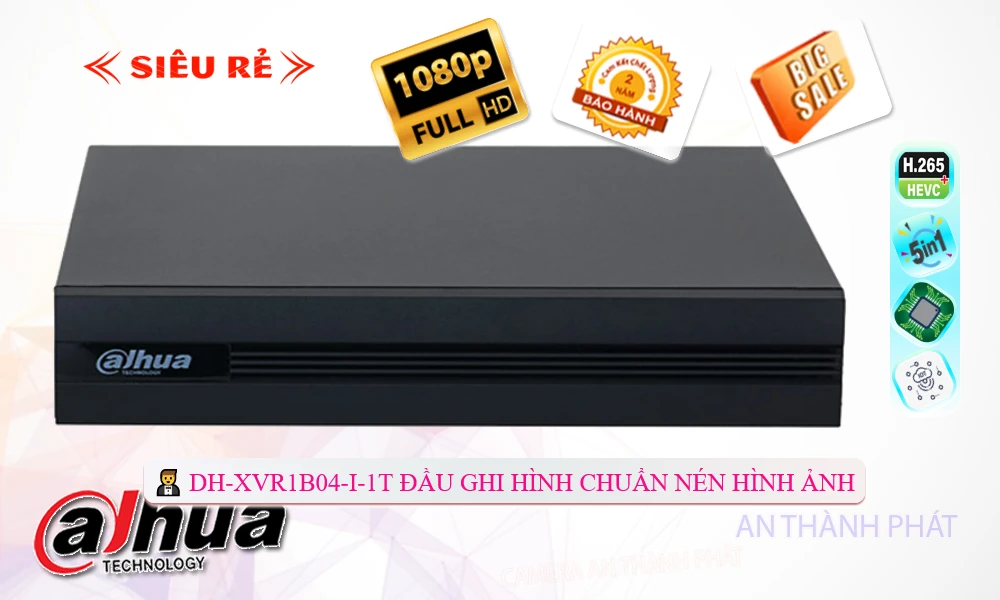 Đầu Thu KTS Dahua DH-XVR1B04-I-1T Đang giảm giá Đầu Thu KTS Dahua DH-XVR1B04-I-1T Đang giảm giá