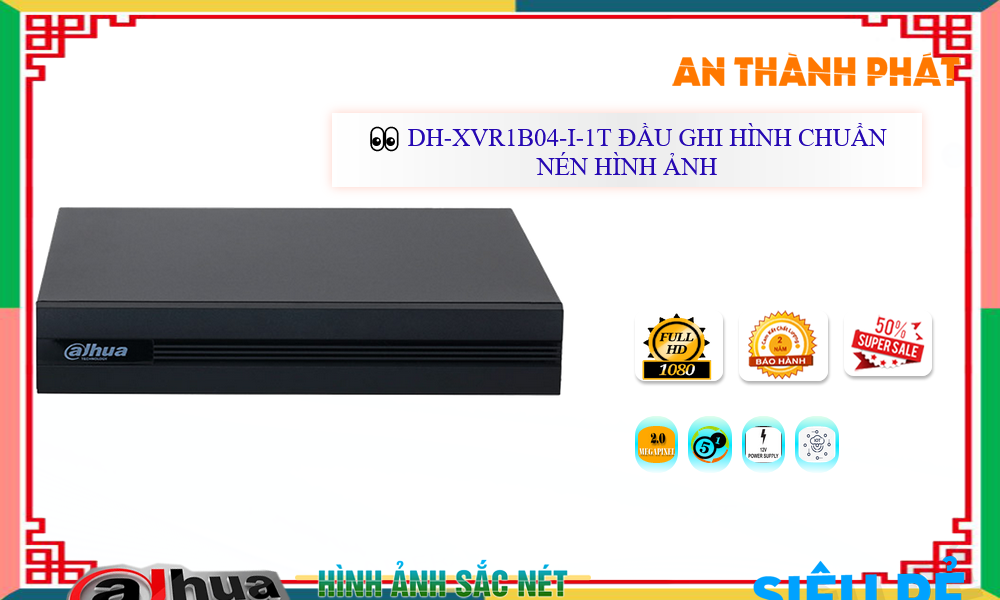 Đầu Thu KTS Dahua DH-XVR1B04-I-1T Đang giảm giá Đầu Thu KTS Dahua DH-XVR1B04-I-1T Đang giảm giá