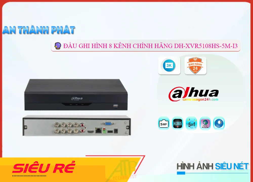 DH-XVR5108HS-5M-I3,Đầu Ghi Hình 8 Kênh DH-XVR5108HS-5M-I3 5MP,DH-XVR5108HS-5M-I3 Giá Hấp Dẫn,DH-XVR5108HS-5M-I3 HD Anlog Tốt nhất,DH-XVR5108HS-5M-I3 mới,bán DH-XVR5108HS-5M-I3,DH-XVR5108HS-5M-I3 Bán Giá Rẻ,DH-XVR5108HS-5M-I3 chiết khấu cao,dahua DH-XVR5108HS-5M-I3,