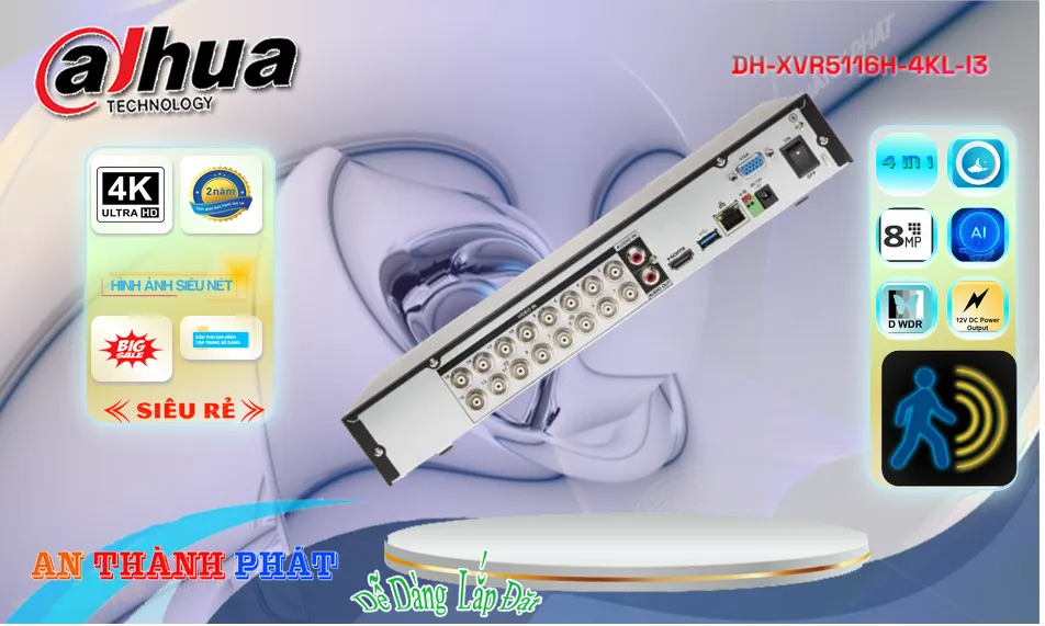 DH-XVR5116H-4KL-I3 sắc nét Dahua DH-XVR5116H-4KL-I3 sắc nét Dahua