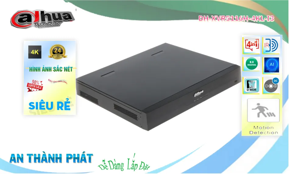 DH-XVR5116H-4KL-I3 sắc nét Dahua DH-XVR5116H-4KL-I3 sắc nét Dahua