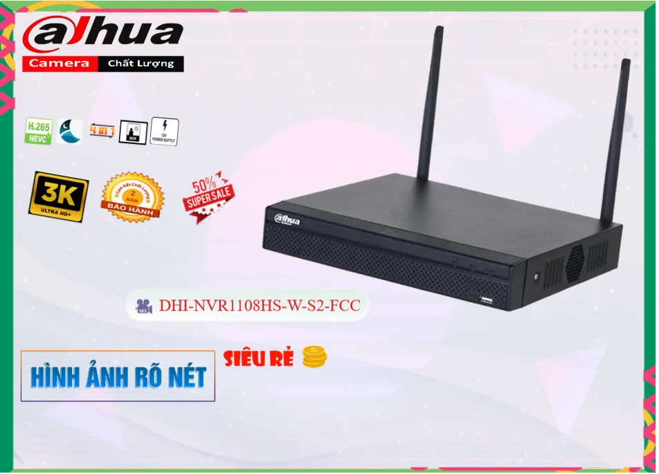 DHI-NVR1108HS-W-S2-FCC sắc nét Dahua DHI-NVR1108HS-W-S2-FCC sắc nét Dahua