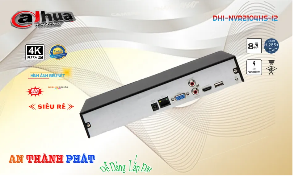 DHI-NVR2104HS-I2 sắc nét Dahua DHI-NVR2104HS-I2 sắc nét Dahua