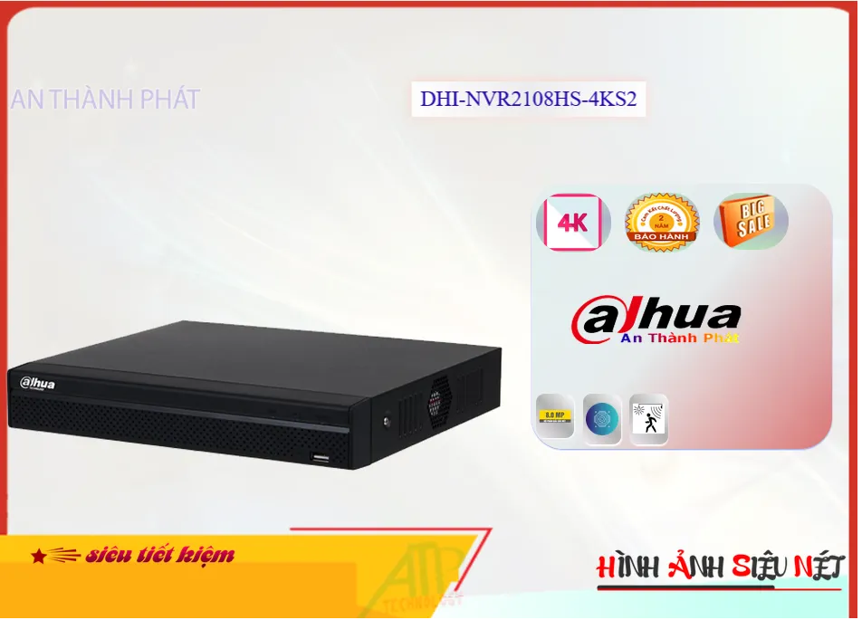DHI-NVR2108HS-4KS2 sắc nét Dahua DHI-NVR2108HS-4KS2 sắc nét Dahua