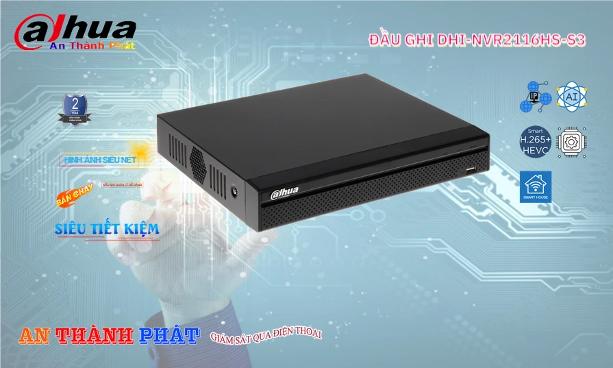 DHI-NVR2116HS-S3 sắc nét Dahua ➠ DHI-NVR2116HS-S3 sắc nét Dahua ➠