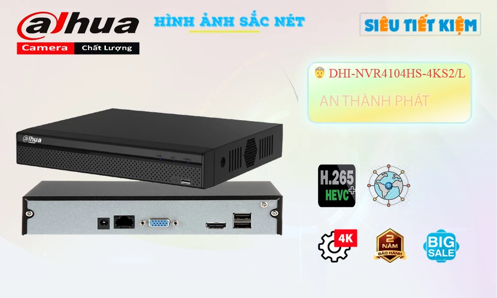 DHI-NVR4104HS-4KS2/L sắc nét Dahua DHI-NVR4104HS-4KS2/L sắc nét Dahua