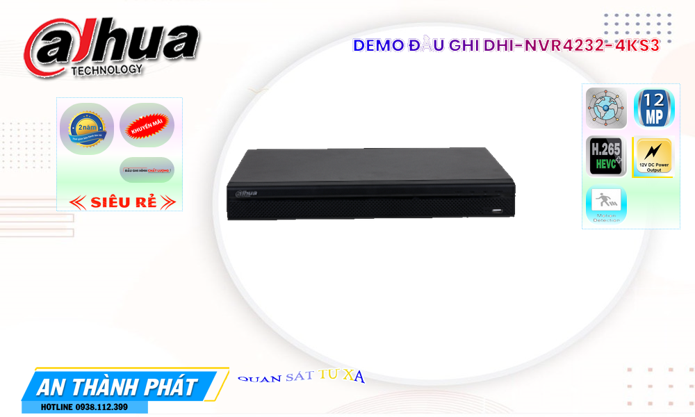 DHI-NVR4232-4KS3 Đầu ghi Camera Dahua Chức Năng Cao Cấp DHI-NVR4232-4KS3 Đầu ghi Camera Dahua Chức Năng Cao Cấp
