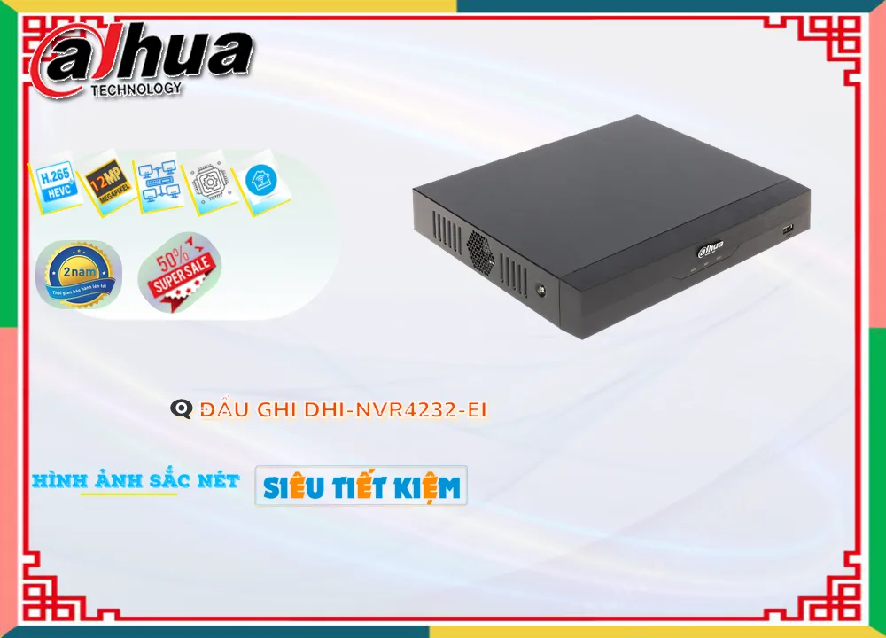 DHI-NVR4232-EI sắc nét Dahua DHI-NVR4232-EI sắc nét Dahua