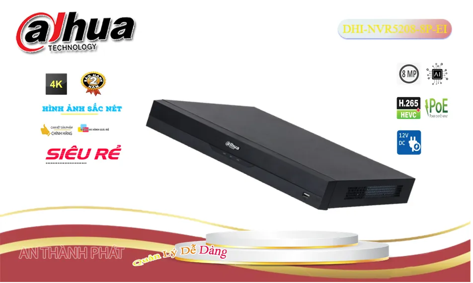➠ DHI-NVR5208-8P-EI sắc nét Dahua ➠ DHI-NVR5208-8P-EI sắc nét Dahua
