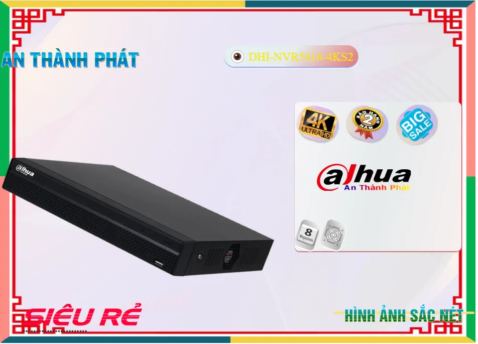 DHI-NVR5416-4KS2 sắc nét Dahua DHI-NVR5416-4KS2 sắc nét Dahua