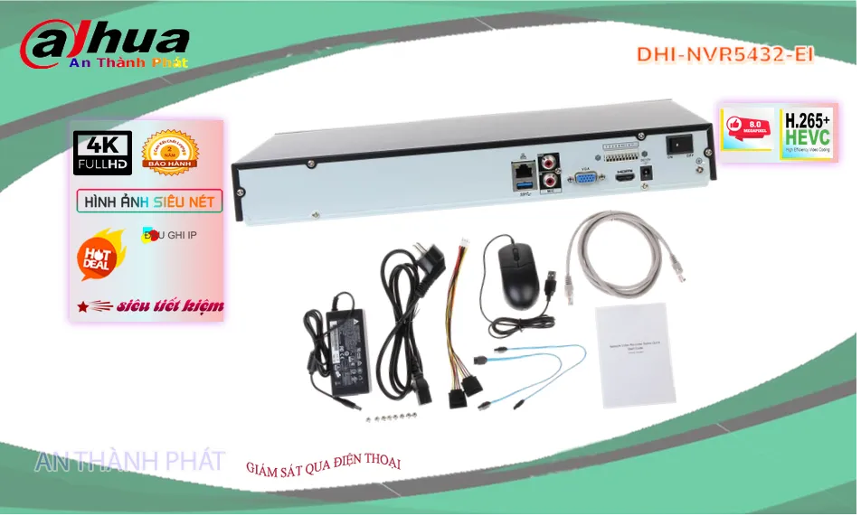 DHI-NVR5432-EI sắc nét Dahua DHI-NVR5432-EI sắc nét Dahua