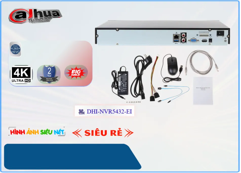 DHI-NVR5432-EI sắc nét Dahua DHI-NVR5432-EI sắc nét Dahua