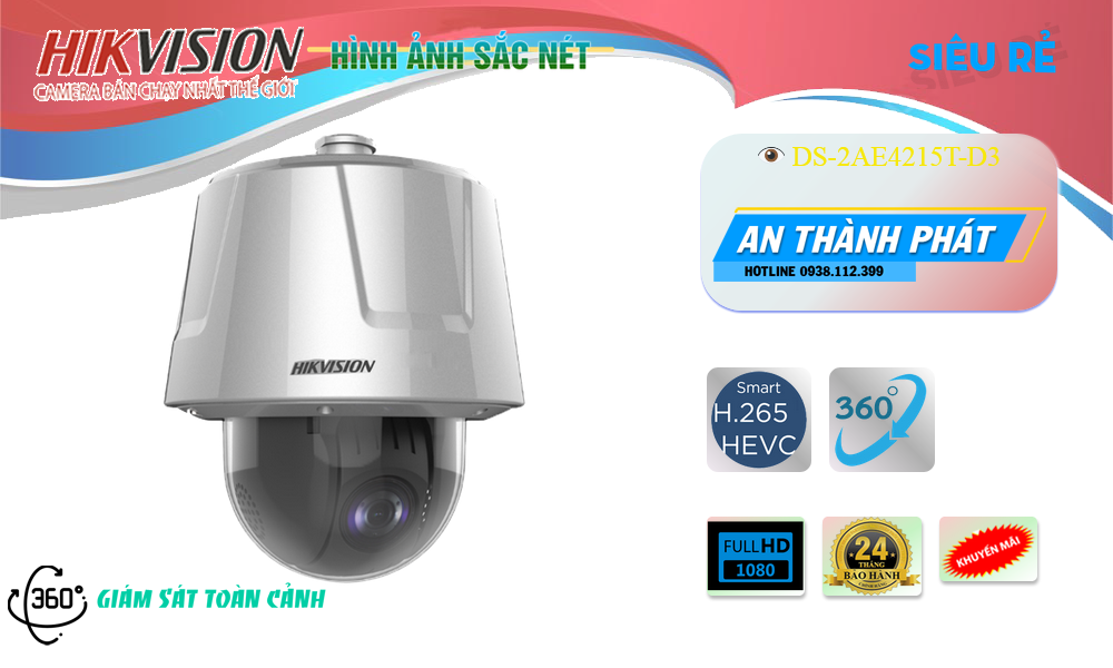 DS-2AE4215T-D3 sắc nét Hikvision
