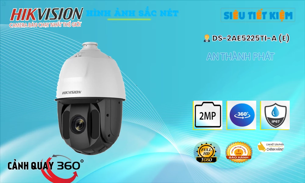 DS-2AE5225TI-A(E) sắc nét Hikvision