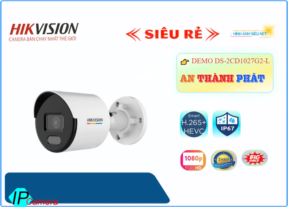 DS-2CD1027G2-L sắc nét Hikvision DS-2CD1027G2-L sắc nét Hikvision